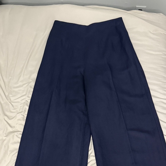 Ann Taylor Elegant Navy Wide Leg Pants - Picture 2 of 6